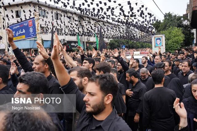 اجتماع عزاداران حسینی در میدان آستانه بابل+تصاویر