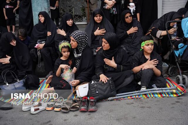 اجتماع عزاداران حسینی در میدان آستانه بابل+تصاویر