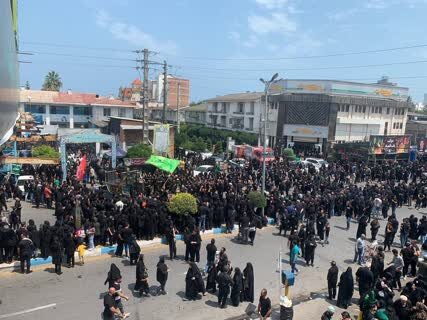 اجتماع بزرگ عزاداران حسینی در "امام زاده قاسم" محمودآباد +تصویر