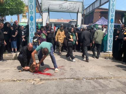 اجتماع بزرگ عزاداران حسینی در "امام زاده قاسم" محمودآباد +تصویر