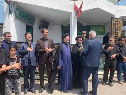 اجتماع بزرگ عزاداران حسینی در "امام زاده قاسم" محمودآباد +تصویر