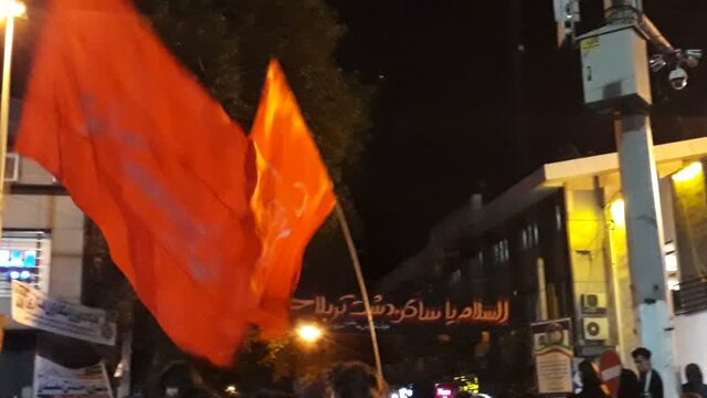 عزاداری مردم ولایتمدار ساری در شب شام غریبان