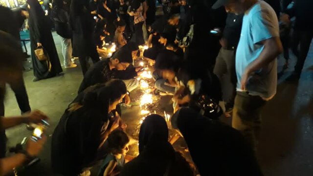 عزاداری مردم ولایتمدار ساری در شب شام غریبان