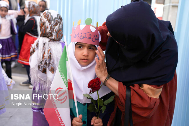 جشن شکوفه‌ها در مدارس ابتدایی شهرستان بابل برگزار شد+تصویر