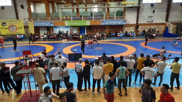 جام قهرمانی نخستین مدال آور طلایی کشتی آمل، از آن قائمشهریها شد