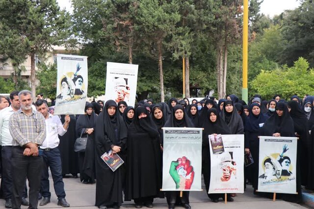 تجمع دانشگاهیان دانشگاه علوم پزشکی بابل علیه رژیم کودککش صهیونیست