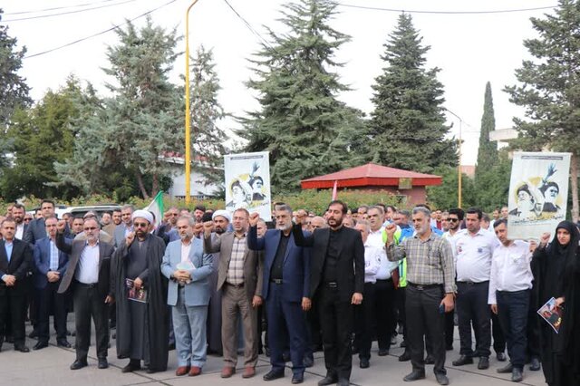 تجمع دانشگاهیان دانشگاه علوم پزشکی بابل علیه رژیم کودککش صهیونیست