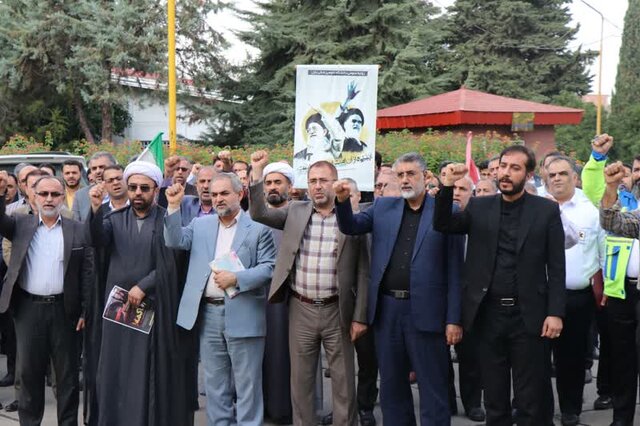 تجمع دانشگاهیان دانشگاه علوم پزشکی بابل علیه رژیم کودککش صهیونیست