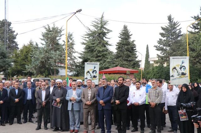 تجمع دانشگاهیان دانشگاه علوم پزشکی بابل علیه رژیم کودککش صهیونیست