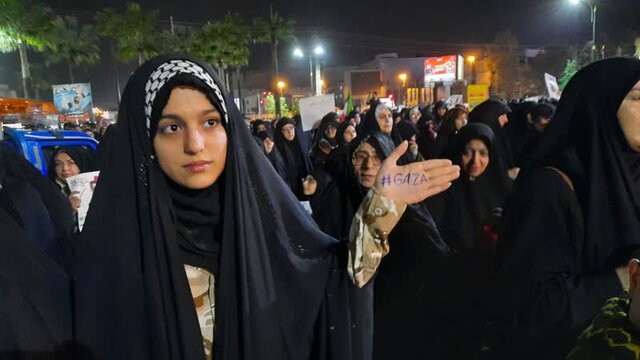 اعلام انزجار مردم پایتخت علویان از جنایت صهیونیستها در غزه