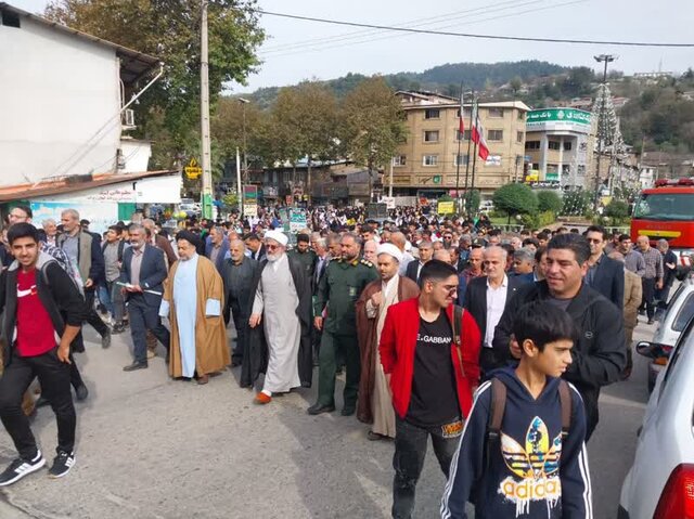 راهپیمایی ۱۳ آبان در  سوادکوه مازندران