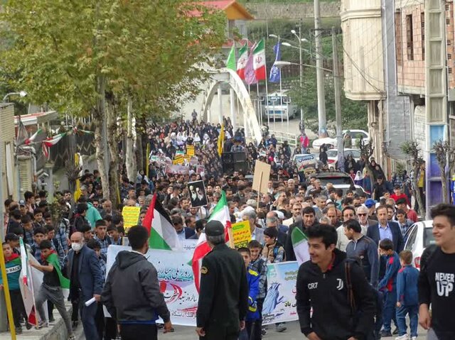 راهپیمایی ۱۳ آبان در  سوادکوه مازندران