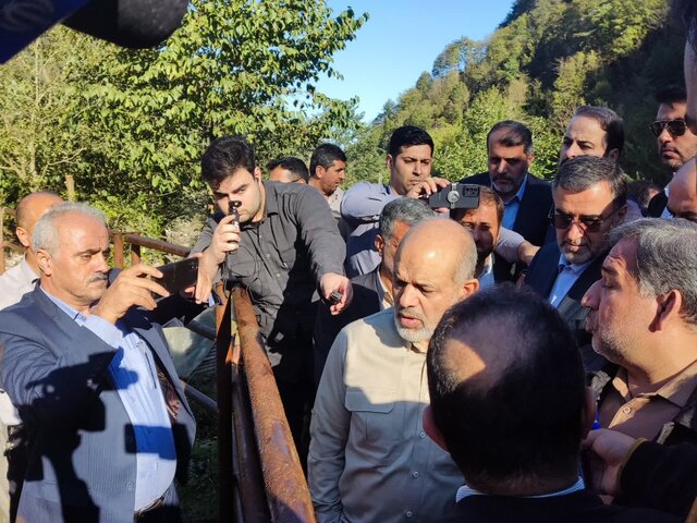 بازدید وزیر کشور از سد خرماچال عباس آباد