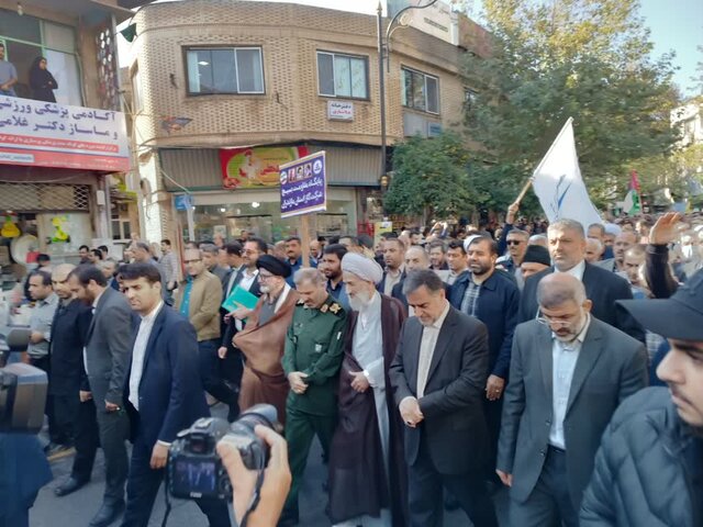 اجتماع باشکوه مردم ساری در حمایت از مردم غزه و محکومیت جنایتهای رژیم صهیونیستی