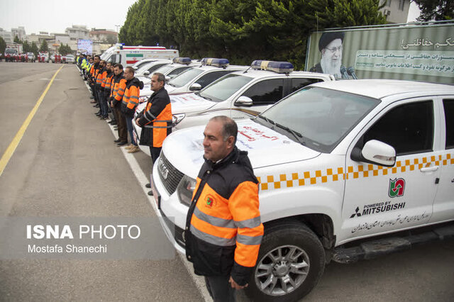 برگزاری رزمایش طرح زمستانه پلیس راه در مازندران+ تصویر