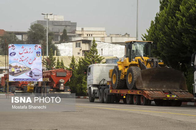 برگزاری رزمایش طرح زمستانه پلیس راه در مازندران+ تصویر