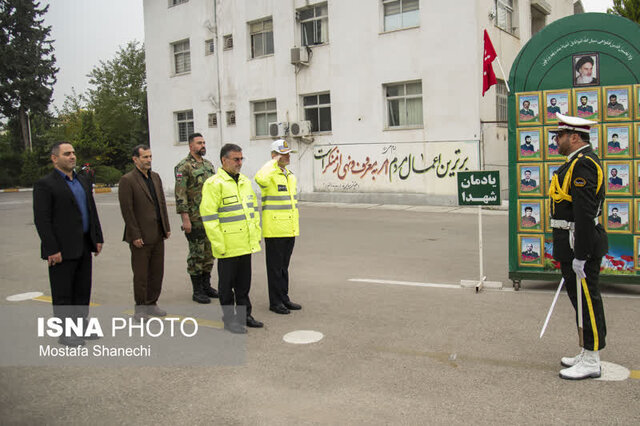 برگزاری رزمایش طرح زمستانه پلیس راه در مازندران+ تصویر