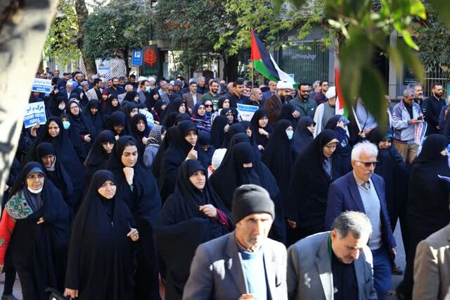 راهپیمایی سراسری مردم مازندران در حمایت از مردم مظلوم فلسطین+تصاویر