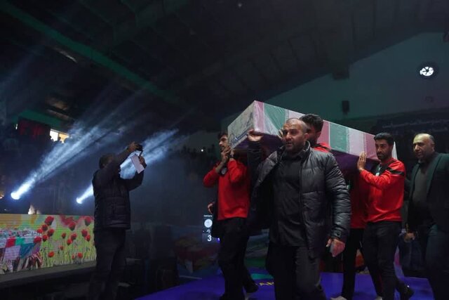 ادای احترام گوش شکستهها به قهرمان وطن/ اهدای مدال طلای کشتی ارتشهای جهان به شهیدگمنام