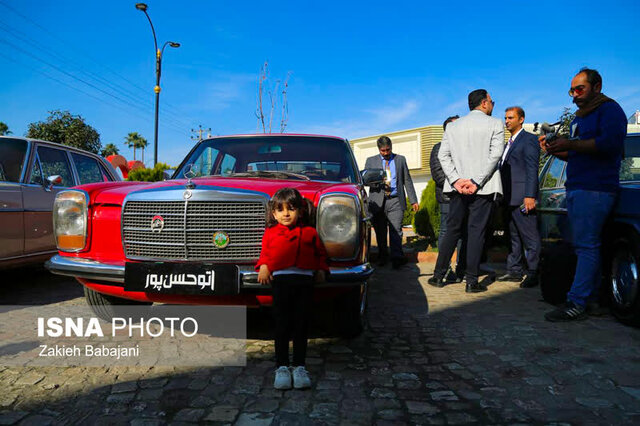 نمایش خودروهای کلاسیک در شهرستان بابل +تصاویر