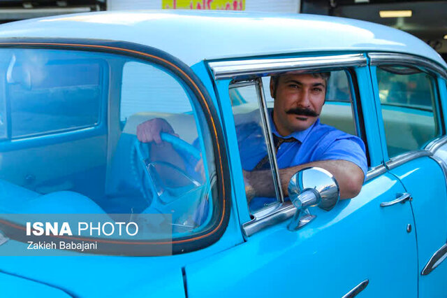 نمایش خودروهای کلاسیک در شهرستان بابل +تصاویر