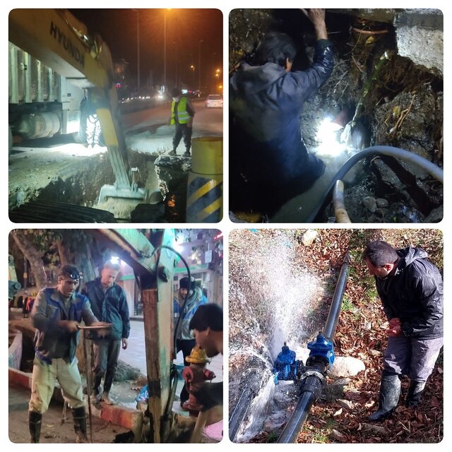 بیش از ۸۲۰۰ فقره اتفاقات شبکه آبفا در شهرستان ساری رفع شد