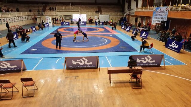 چهارمین دوره مسابقات کشتی لوچو جام شهدای ششم بهمن آمل آغاز شد