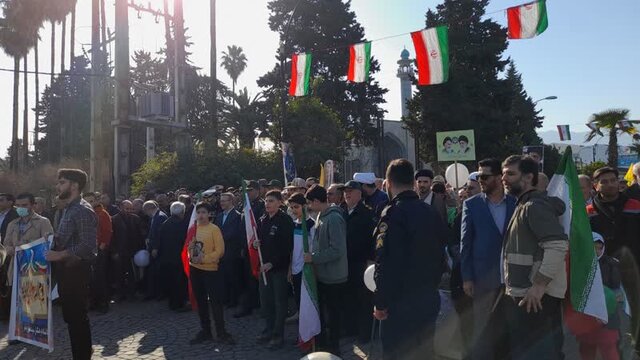 حضور پر شور مردم دیار علویان در راهپیمایی ۲۲ بهمن