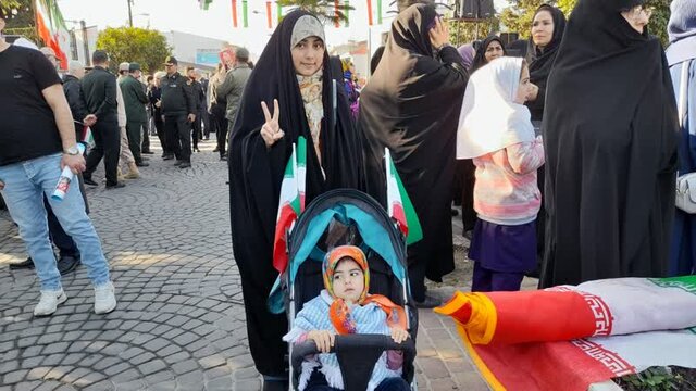 حضور پر شور مردم دیار علویان در راهپیمایی ۲۲ بهمن