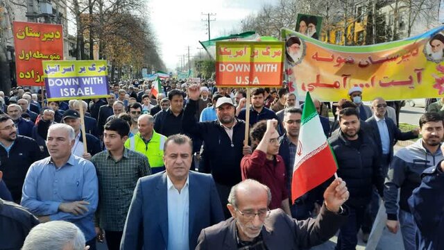 حضور مردم دیار هزار سنگر در جشن پیروزی انقلاب