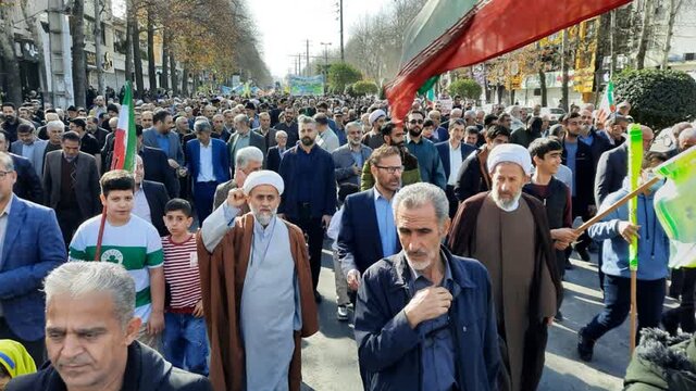 حضور مردم دیار هزار سنگر در جشن پیروزی انقلاب