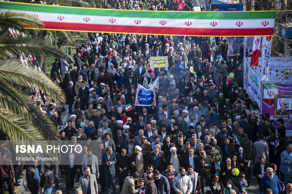 گزارش تصویری راهپیمایی ۲۲ بهمن ساری