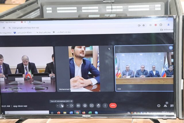 نشست مجازی رؤوسای دانشگاههای مازندران و لوباچفسکی روسیه