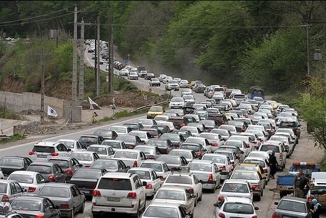 تردد در محورهای هراز، سوادکوه و کیاسر عادی است/ ترافیک سنگین در کندوان