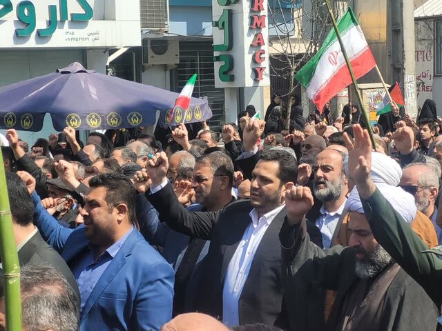 حضور پرشور مردم نور در راهپیمایی روز قدس