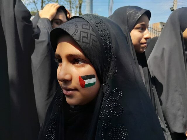 حضور مردم میاندورود درراهپیمایی روز قدس