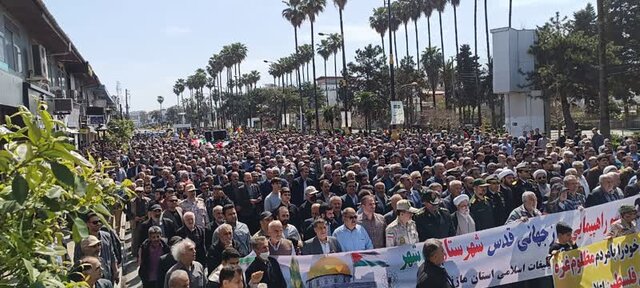 خروش مردم نوشهر در روز جهانی قدس