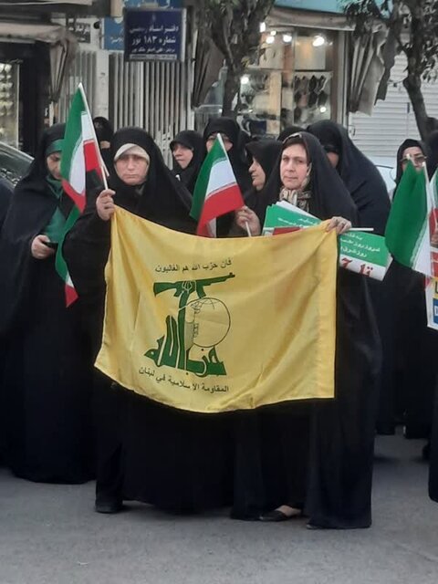 اجتماع مردمی حمایت از عملیات «وعده صادق» در نور