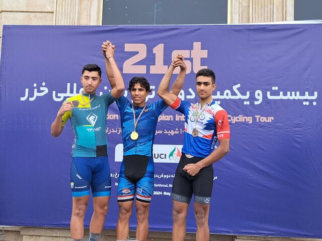 دوچرخه‌سوار عراقی فاتح مرحله نخست تور بین‌المللی دوچرخه‌سواری خزر شد