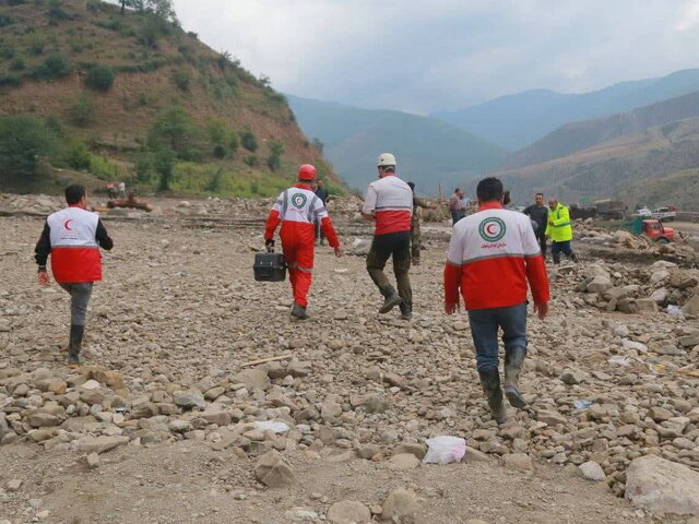 امدادرسانی به ۲۵۷ نفر از متاثرین سیلاب در سوادکوه