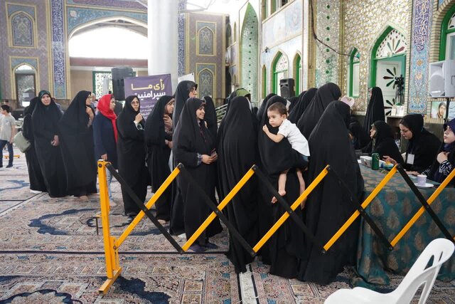 حضور گسترده مردم بابل در پای صندوقهای رای