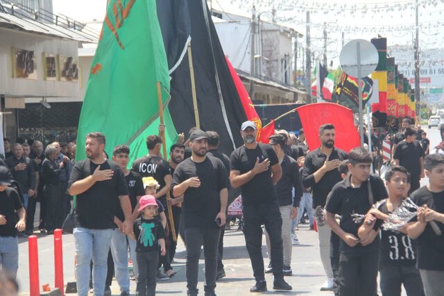 محمودآباد در سوگ و ماتم قمر بنیهاشم