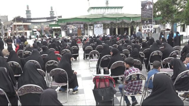 آملیها با پرچم فسلطین انتقام شهادت اسماعیل هنیه را فریاد زدند