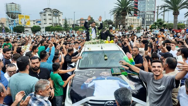 حقشناسی آملیها برای کاپیتان طلایی المپیک/ مردم شهرالمپیکی ایران برای ساروی سنگ تمام گذاشتند