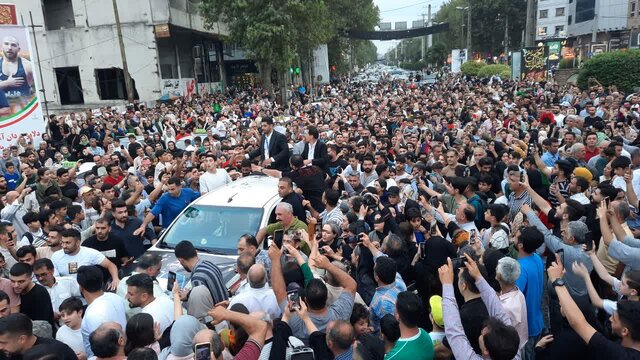 حقشناسی آملیها برای کاپیتان طلایی المپیک/ مردم شهرالمپیکی ایران برای ساروی سنگ تمام گذاشتند