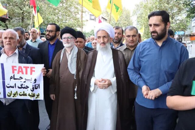 خروش مردم مازندران در «جمعه خشم» علیه جنایتهای رژیم صهیونیستی