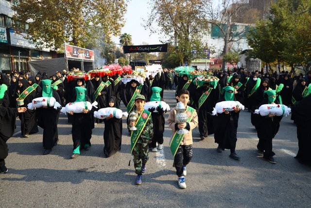 پیکر پاک ۷ شهید گمنام در مازندران تشییع شد