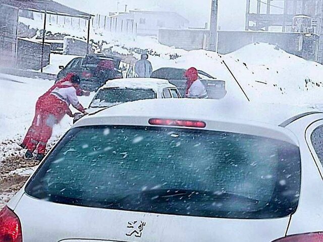 امدادرسانی به ۱۴۶۶ نفر از متاثرین برف و کولاک در مازندران