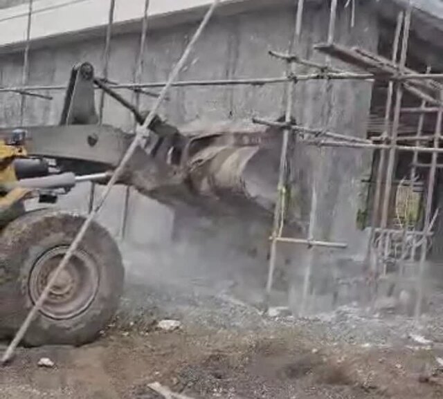 تخریب و توقف سازه در عرصه جنگلی و جلگهای چالوس