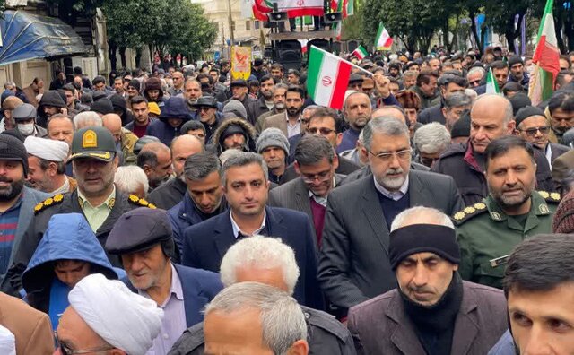 حضور پر شور و شعور مردم دیار علویان در راهپیمایی ۲۲ بهمن